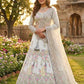 Teal Peacock Embroidered Butterfly Net Lehenga Set for Weddings and Grand Festive Occasions