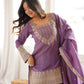 Teal Vichitra Silk Kurta Set