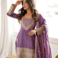 Teal Vichitra Silk Kurta Set