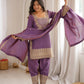 Teal Vichitra Silk Kurta Set