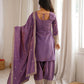 Teal Vichitra Silk Kurta Set