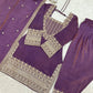 Teal Vichitra Silk Kurta Set
