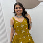 Terracotta Cowrie Lehenga Choli