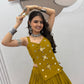 Terracotta Cowrie Lehenga Choli