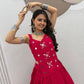 Terracotta Cowrie Lehenga Choli