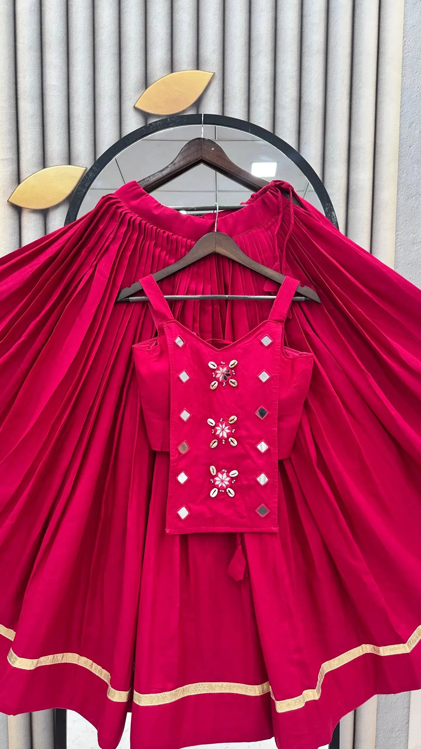 Terracotta Cowrie Lehenga Choli