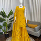 Thread Work Chinon Silk Sharara Set with Dupatta