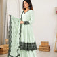 Thread Work Natural Crepe Kurta Pant Set with Dupatta