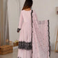 Thread Work Natural Crepe Kurta Pant Set with Dupatta