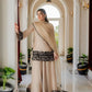 Thread Work Natural Crepe Kurta Pant Set with Dupatta
