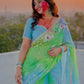 Traditional Bandhani Style Chiffon Saree with Gota patti Work