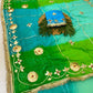 Traditional Bandhani Style Chiffon Saree with Gota patti Work