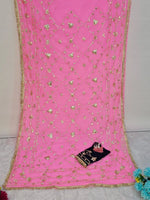 Traditional Rajasthani Hand Gota Patti Georgette Saree