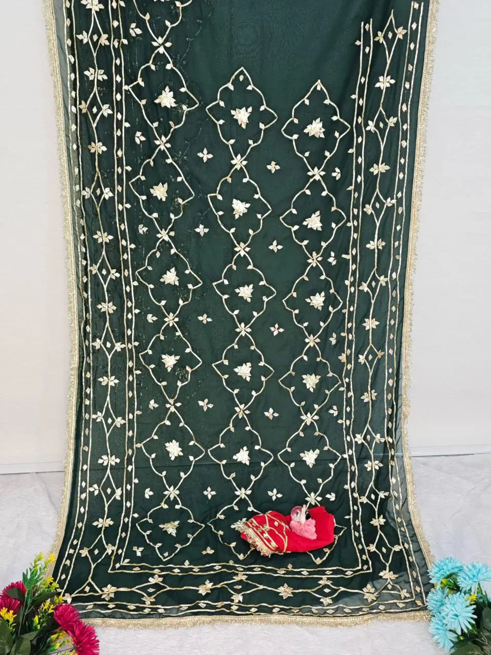 Traditional Rajasthani Hand Gota Patti Georgette Saree