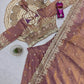 Two Tone Fandy Silk Embroidered Lehenga Choli Set for Wedding and Festive Wear