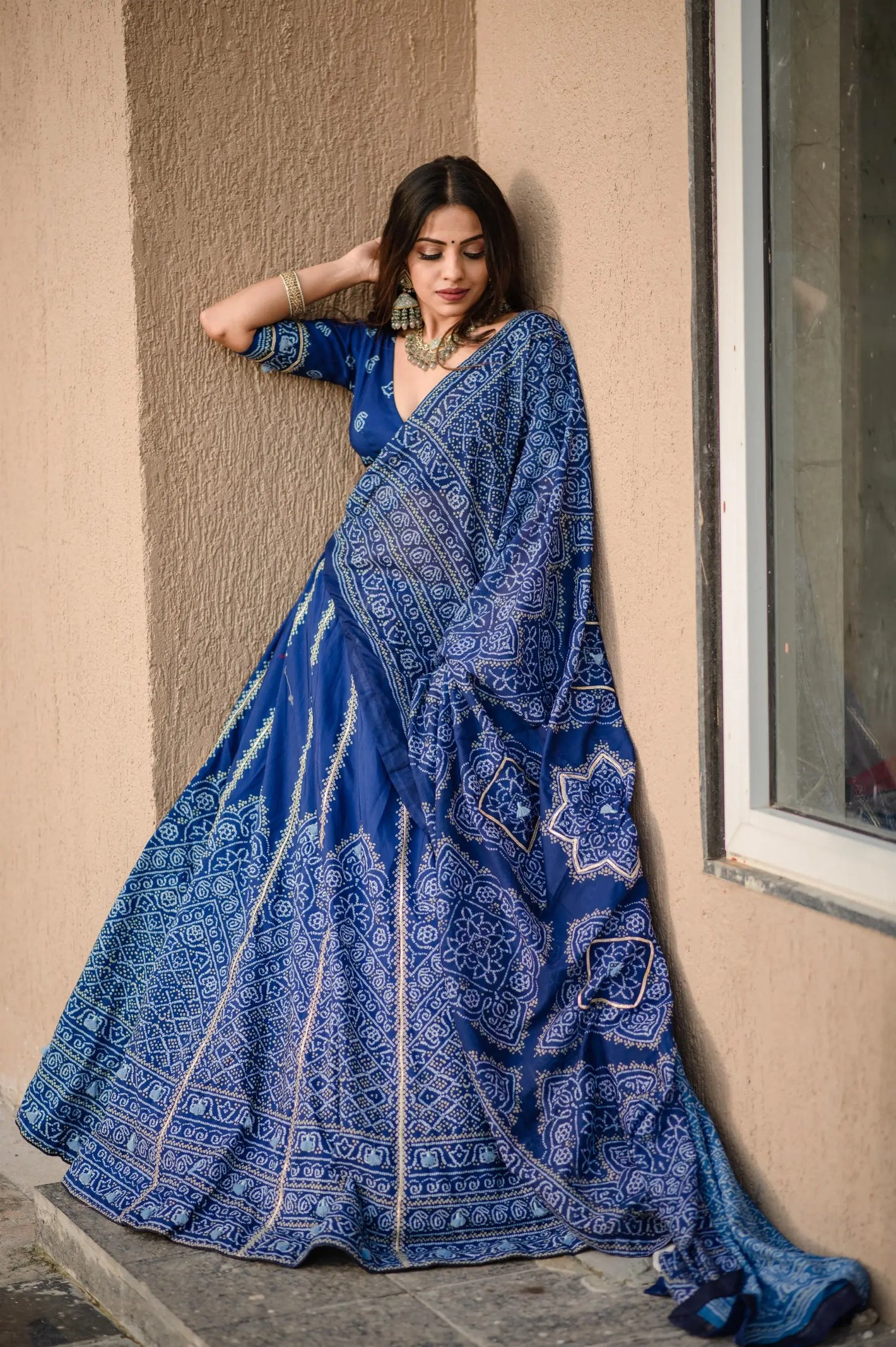 Vaishali Silk Printed Lehenga Set with Dupatta