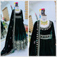 Velvet Embroidered Anarkali Gown Set