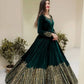 Velvet Embroidered Anarkali Set