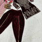 Velvet Embroidered Dhoti Suit Set