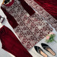 Velvet Embroidered Festive Suit Set
