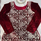 Velvet Embroidered Festive Suit Set