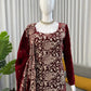 Velvet Embroidered Festive Suit Set