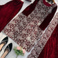Velvet Embroidered Festive Suit Set