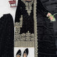 Velvet Embroidered Plazo Suit Set