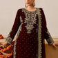 Velvet Embroidered Sharara Suit Set