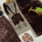 Velvet Embroidered Sharara Suit Set