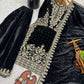 Velvet Embroidered Sharara Suit Set