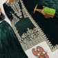 Velvet Embroidered Sharara Suit Set