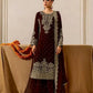 Velvet Embroidered Sharara Suit Set
