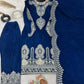 Velvet Embroidered Suit Set with Dupatta