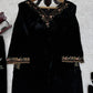 Velvet Embroidered Suit Set with Side Pockets