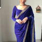 Velvet Handwork Ready to Wear Saree