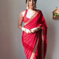 Velvet Handwork Ready to Wear Saree