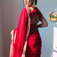 Velvet Handwork Ready to Wear Saree