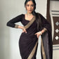 Velvet Handwork Ready to Wear Saree