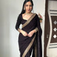 Velvet Handwork Ready to Wear Saree
