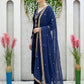 Velvet Mirror Work Designer Suit Set