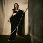 Velvet Pearl Border Saree