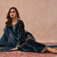 Velvet Thread Embroidered Suit Set with Dupatta