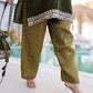 Velvet Zari Embroidered Kurta Pant Set With Batwa