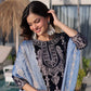 Velvet Zari Embroidered Kurta Pant Set With Dupatta