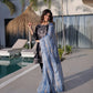 Velvet Zari Embroidered Kurta Pant Set With Dupatta