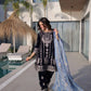 Velvet Zari Embroidered Kurta Pant Set With Dupatta