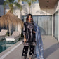 Velvet Zari Embroidered Kurta Pant Set With Dupatta