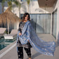 Velvet Zari Embroidered Kurta Pant Set With Dupatta