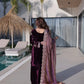 Velvet Zari Embroidered Palazzo Suit Set